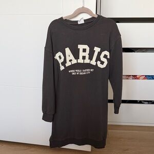 Zara Kids Brown Dress with White Lettering